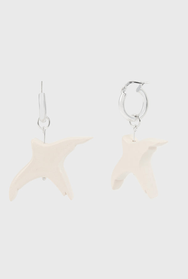 RAVEN EARRINGS WHITE