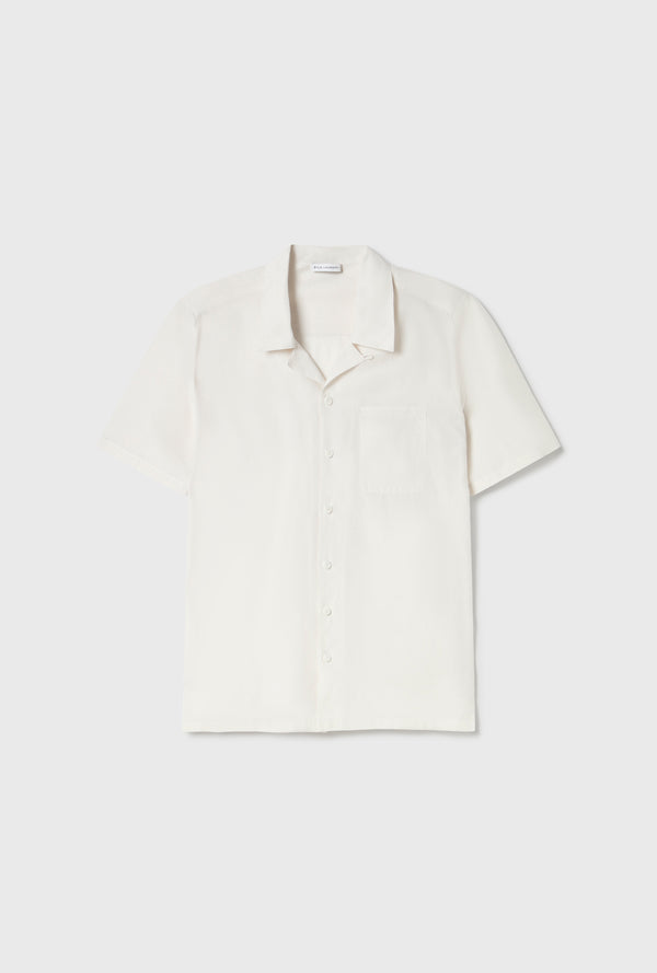 COTTON SILK CAMP SHIRT DUST