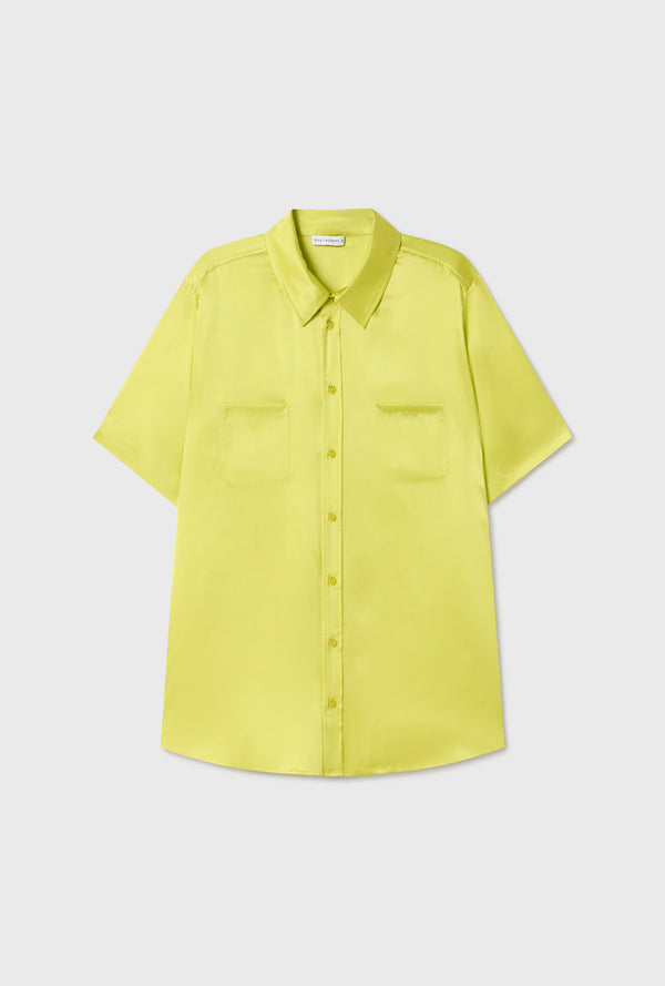 SHORT SLEEVE BOYFRIEND SHIRT ABSINTHE