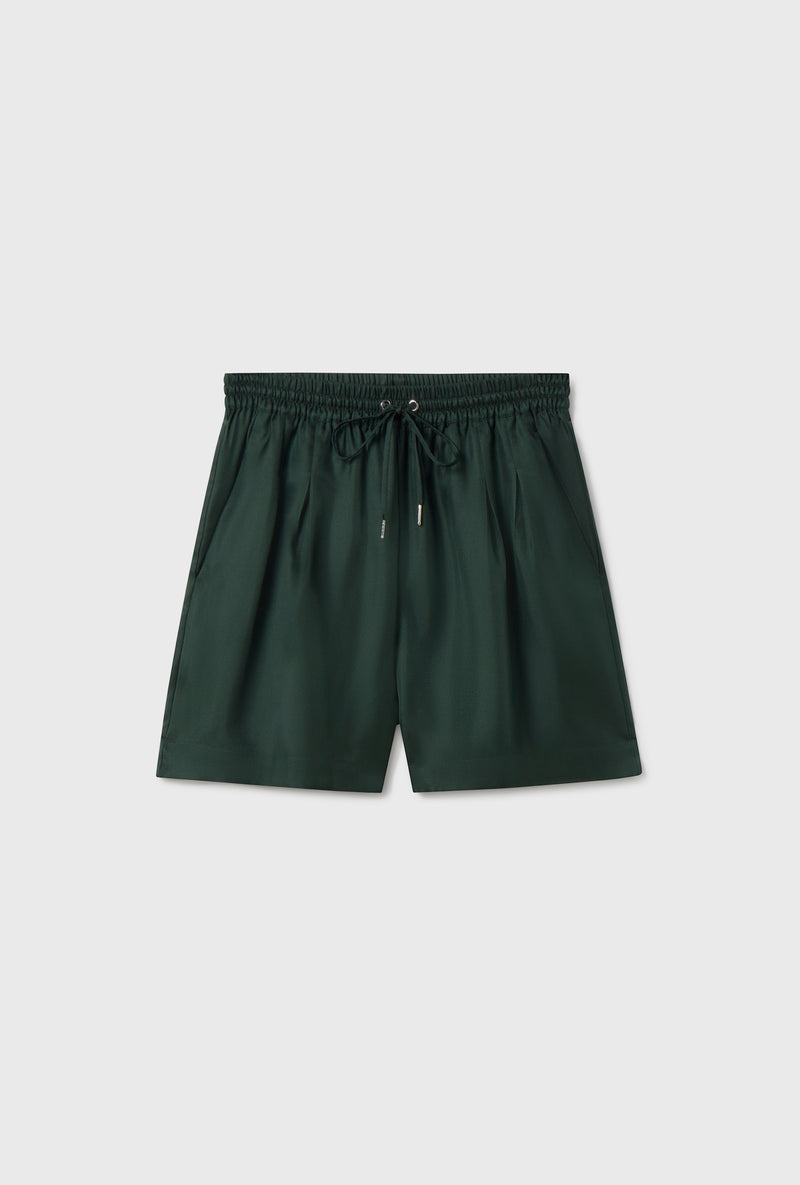 TWILL SLOUCH SHORTS SCARAB