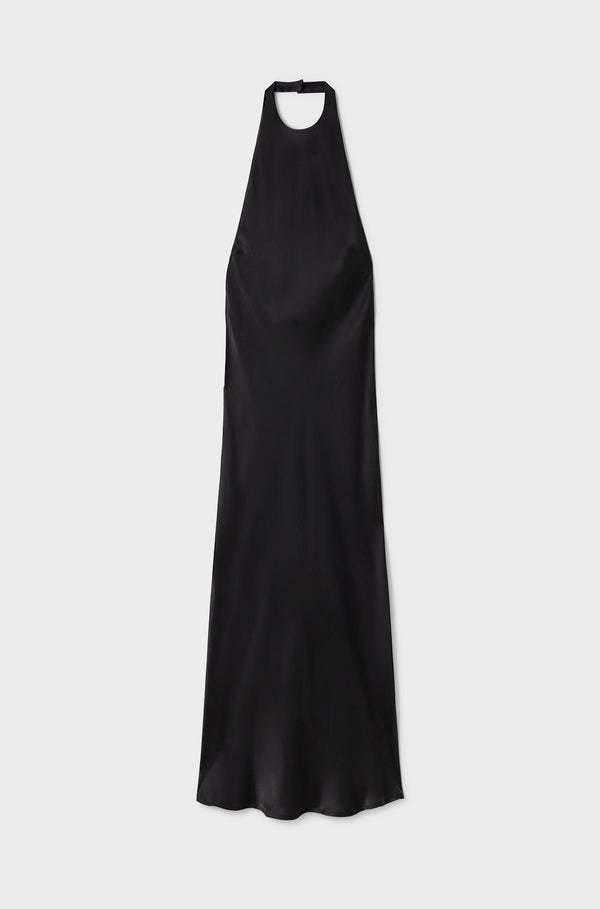 HALTER DRESS BLACK