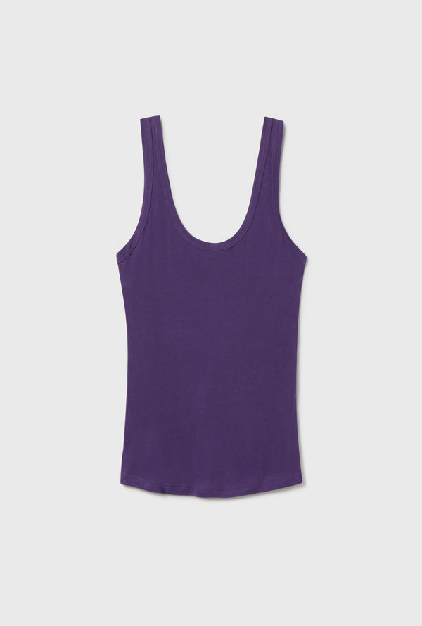 JERSEY MODAL SCOOP TANK NIGHTSHADE